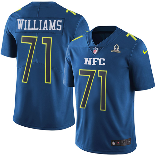 Nike Redskins #71 Trent Williams Navy Men's Stitched NFL Limited NFC Pro Bowl Jersey - Click Image to Close